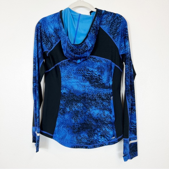 New Balance Heat 1/2 Zip Long Sleeve Pullover Blue & Black Size Small - Picture 5 of 11